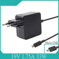 ไฟสำรองแล็ปท็อปอะแดปเตอร์ AC ไมโคร USB 19V 1.75A 33W ที่ชาร์จสำหรับ Asus ADP-33AW EXA1206UH X205 X205T X205TA C201 C201P C201PA Yuebian