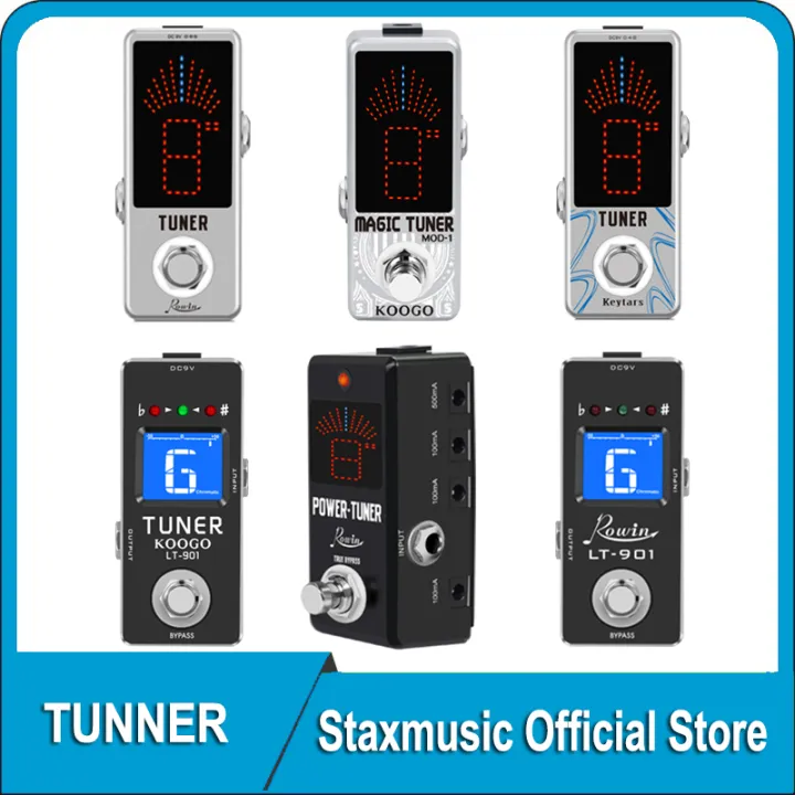 Rowin Koogo Keytars LT910 Guitar Tuner Pedal High Precision Guitar