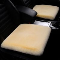 【CW】 Artificial Wool Car Cover Warm Fluffy Fur Front Cushion J8t9