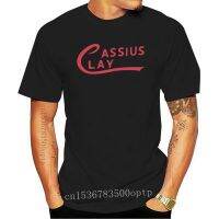 เสื้อยืดผู้ใหญ่โลโก้ดิน Ali Cassius ดินเหนียวแฟชั่นของผู้ชายใหม่