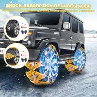 Tire Snow Chains for Cars 4Pcs Universal Snow Traction Chains Anti-Slip Safety Ice Chains Automobile Accessories for Trucks Minivans SUVs Pickups nearby