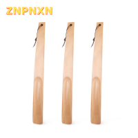 ZNPNXN 38ซม.ยาวจับรองเท้าแตร unisex ไม้ฮอร์นช้อนรูปร่าง shoehorn ยืดหยุ่น