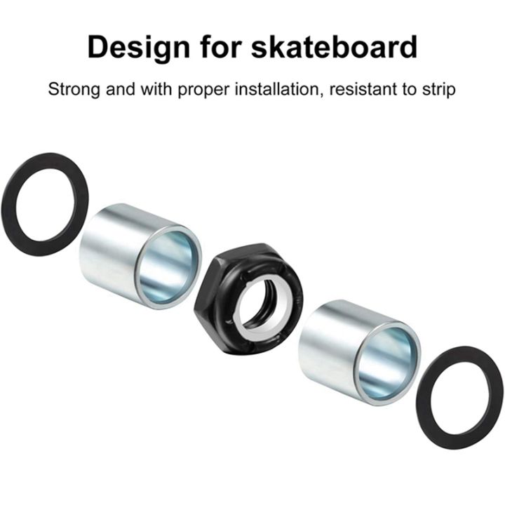 112pcs-skateboard-truck-hardware-kit-skateboard-spacers-longboard-axle-nuts-skateboard-accessories