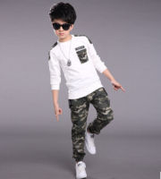 Children Clothing Sets For Boys Camouflage Sports Suits Spring Kids Tracksuits 2021 Teenage Boys Sportswear 4 6 8 9 10 12 Years