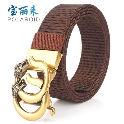 Quick-drying outdoor nylon belt man young automatic buckle allergy belts leisure alloy take the lead №