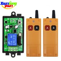 2000m DC 12V 24V 1CH Wireless rf Remote Control Switch Relay Output Radio receiver amp; 433 MHz Remote controller garage door