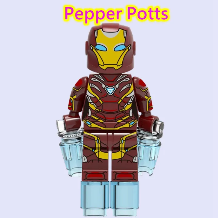 เครื่องหมาย1616ช่วยลดความดันพริกไทย-potts-iron-man-miniตัวเลขการต่อสู้กับโทนีอาคาร-stark-ของเล่นสำหรับเด็ก