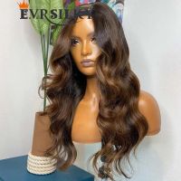 【jw】▥◊ 30 V Part Wig Human Hair Loose Wavy Glueless U Wigs With Straps Combs End