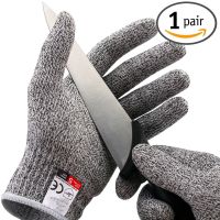 5 Safety Cut-Resistant Safety s Anti Cut Proof s Grey Anti-cut Level Work s Garden Butcher Magic Gardening s