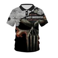 Harley-Davidson Polo 3D POLO shirt Harlay-Davidson Motorcycle Cycles xzx180305 Polo POLO shirt Fremium - Razkacollection  016