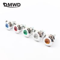 1PC 16mm LED Metal Indicator Light Waterproof Signal Lamp Light 3V6V12V24V 220v Screw Connect Red Yellow Blue White 16ZSD.DM.L