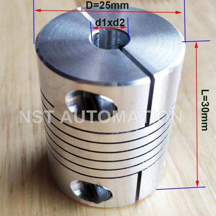 cnc-flexible-coupling-shaft-coupler-stepper-motor-connector-d25-l30-jaw-aluminum-alloy