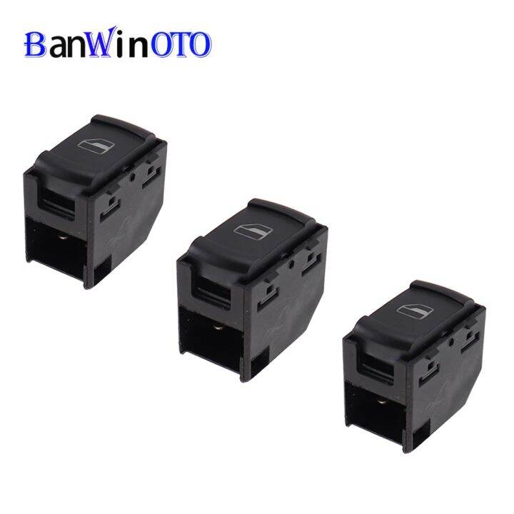 หน้าต่างสวิตช์กระดุมข้างไฟฟ้า1ชิ้นสำหรับกอล์ฟ-vw-volkswagen-mk4-jetta-passat-b5-skoda-octavia-1996-2010-3b0959855-3b0-959-855