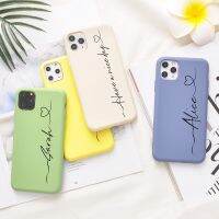 ✕ Custom Name for iPhone 14 Pro Max Case DIY Letters Cover Girls Silicone for iPhone 11 Pro Max 13 12 Mini Funda X XS XR 7 8 Plus