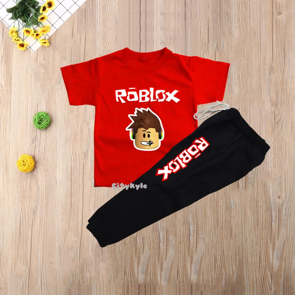 Terno jogger tshirt Roblox Quality cotton 3-10 yrs old sizes