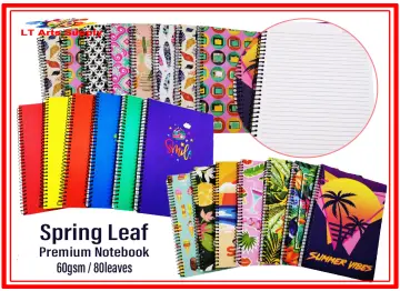 Spring Leaf Binder Notebook Filler 6X8.5 20 Leaves 5 Pieces per Pack