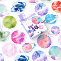 hedeguoji?45Pcs/box beautiful planet stickers scrapbooking diary DIY notebook decor