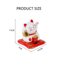 CNY Solar Powered Japanese Cat Fortune Cat Ornament Car Decoration Gifts CNY