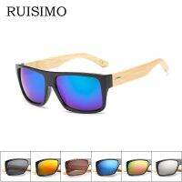 Wooden Bamboo Sunglasses Men Women Mirrored UV400 Sun Glasses Real Wood Shades Gold Blue Goggles Sunglases Male