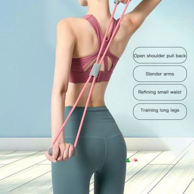 【CC】 Rope Tension Wall Pulley Resistance Band 8 Word Chest Expander Build Muscle Weight Loss Artifact