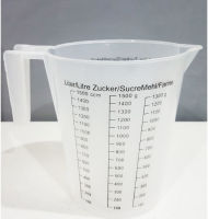 ถ้วยตวง ถ้วยพลาสติก 1500g MEASURING CUP แก้วตวง ถ้วยตวงทำขนม แก้วตวงน้ำ ถ้วยตวงชงกาแฟ ถ้วยตวงของเหลว ถ้วยตวงแป้ง ถ้วยตวงของแห้ง ถ้วยตวงกาแฟ