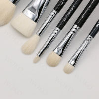 8Pcs Powder Cheek Blush Brush Face Foundation Contour Highlighter Makeup Brushes Set Natural Goat Hair Eye Smudge Shader Brush