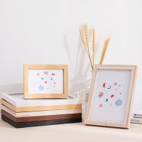 ☫ Natural Wood Decorative Frame Photo Frame Wall Art Paintings Picture Frame Setting Display Stand DIY Photo Poster Home Decor