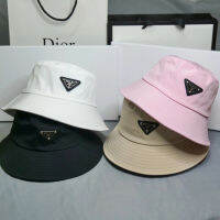 PRADA ใหม่ Ins หมวกชาวประมงลำลอง