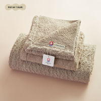 MARUEI Towel ผ้าขนหนูนำเข้าจากญี่ปุ่น เซตผ้าขนหนู รุ่น Natural Time Mokomoko ขนาด Bath Towel 60 x 120 cm , Face Towel 34 x 80 cm , Wash Towel 34 x 36 cm.