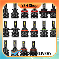 YZH Shop หลอดไฟไฟหน้ารถมอเตอร์ไซค์แบบ LED Z8 24W 6000LM 6000K สว่างพิเศษ H4 H7 H11 H13 9004 9005 9006 9007ตัวเปลี่ยนฮาโลเจนแพ็ค2ชิ้น