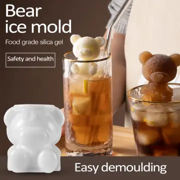 Bear Shape 3d Ice Cube Tray Silicone Mold Maker Coffee Milk Tea
