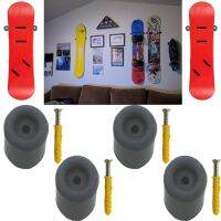 4/PK Skateboard Hanger Snowboard Rack Naked Longboard Wall Mount Holder Display