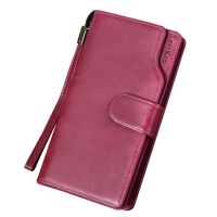 238815wallet--♤☇ Heng sheng new man purse long oil wax hand bag is a classic crazy horse leather restoring ancient ways is the European and American male money wallet