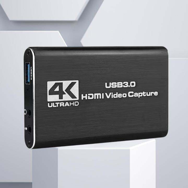 เครื่องบันทึกวิดีโอ-usb3-0การ์ดบันทึกความละเอียด4k-60hz-รองรับ-hdmi-hdmi-รองรับการบันทึกสดแบบสตรีมมิ่ง-hd-สำหรับใช้งานกับ-ps4เกม