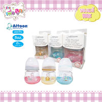 Attoon ขวดนมคอกว้าง Tritan (5 Oz.ปากกว้าง ) คละสี