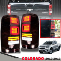 ไฟท้าย LED รุ่น เชฟโรเลต โคโลราโด CHEVROLET COLORADO ปี 2012 - 2019 รวมชุดหลอดไฟ และสายไฟ 1 คู่ เลนส์สโม๊ค