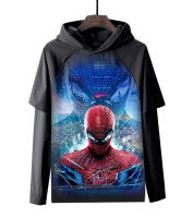 Spidermans ผู้ชาย Hoodies ผู้หญิงแขนยาวเสื้อยืดมีฮู๊ด Return Of Heroes แขนยาวเสื้อยืดเสื้อผ้า Hooded HW38เสื้อผ้าสำหรับผู้ใหญ่ฤดูใบไม้ผลิ Casual แฟชั่นกีฬา