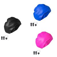 【CW】 Cap Hair Men And Adult Silicone Cover Ear Pool Shower Caps