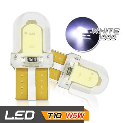 65Infinite (แพ๊คคู่ COB LED T10 W5W สีขาว) 2x COB LED Silicone T10 W5W  ไฟหรี่ ไฟโดม ไฟอ่านหนังสือ ไฟห้องโดยสาร ไฟหัวเก๋ง ไฟส่องป้ายทะเบียน กระจายแสง 360องศา CANBUS สี ขาว (White)