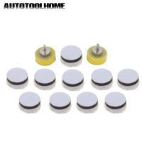 12pc 1" 25mm Cotton Grinding Disc with 2.3 3mm Hook and Loop Backing Pad For Dremel 4000 Woodworking Polishing Tools Cleaning Tools