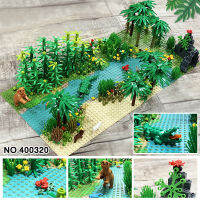 Rainforest Parts สัตว์หญ้า Jungle Landscape Bush ดอกไม้ต้นไม้พืชบล็อกอาคาร DIY MOC ประกอบเข้ากันได้ทุกยี่ห้อ