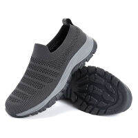 Mens Running Shoes Slip-on Walking Sneakers Lightweight Breathable Casual Soft Sole Trainers Walking Shoes