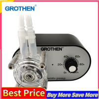 GROTHEN G328A ปั๊มรีดท่อ100-240V 114-500มิลลิลิตร/นาทีปรับอัตราการไหลสูงแพลทินัมเกรดอาหาร Vulcanized ซิลิโคนสำหรับ DIY Aquarium หลอดทดลองวทยาศาสตร์ทางเทคนิคยาสารเติมแต่ง