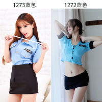 Long Night Sexy Lingerie Womens Police Ol Business Wear Queens Outfit Flight Attendant Suit Sexy Uniform Temptation 1273