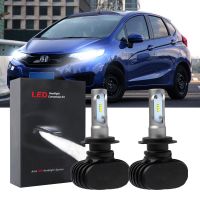 New หลอดไฟหน้า LED 6000K สีขาว สําหรับ Honda Jazz (GK) รุ่น 3rd Gen 2014-2019 2 ชิ้น