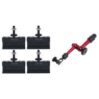 M5 Universal Flexible Magnetic Metal Base Holder Stand with 4PC SETS 250-001 0XA Quick Change Tool