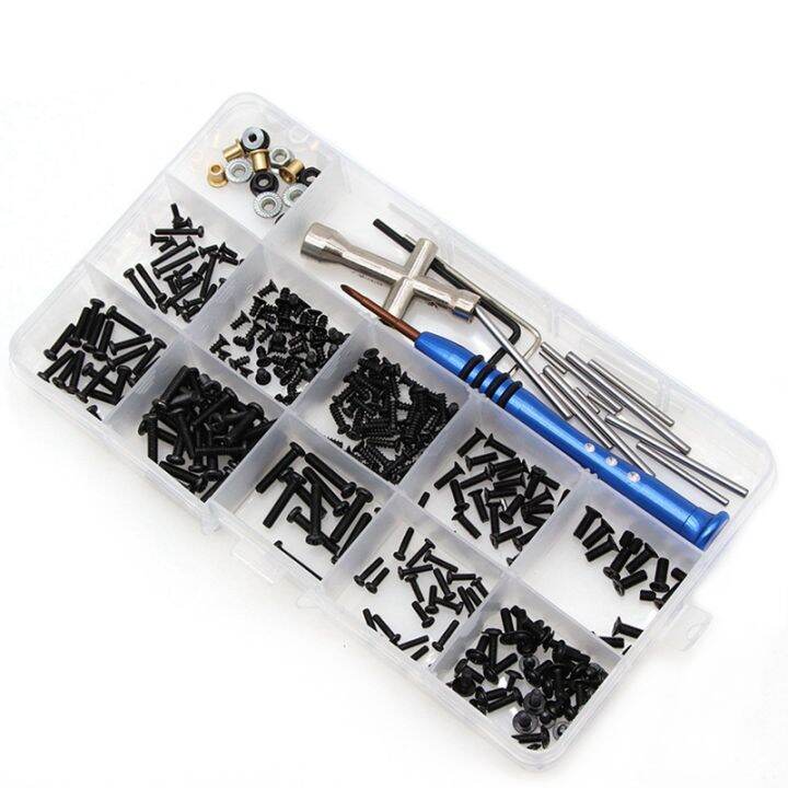 m2-m2-5-m3-screw-fastener-kit-tool-box-for-144001-144010-124007-124016-124017-124018-124019-rc-car-spare-parts