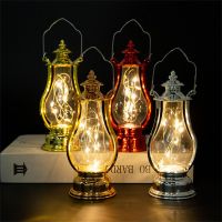 MA1MBB LED Retro Outdoor Camping Kerosene Lamp Portable Lantern Oil Style Vintage Photo Props Ramadan Lights Night Light