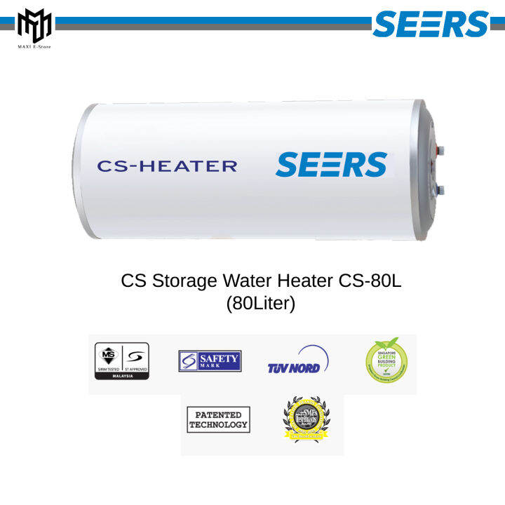 [Pre Order 30 Days] Seers DC Heater 80L Single Water Heater Tank