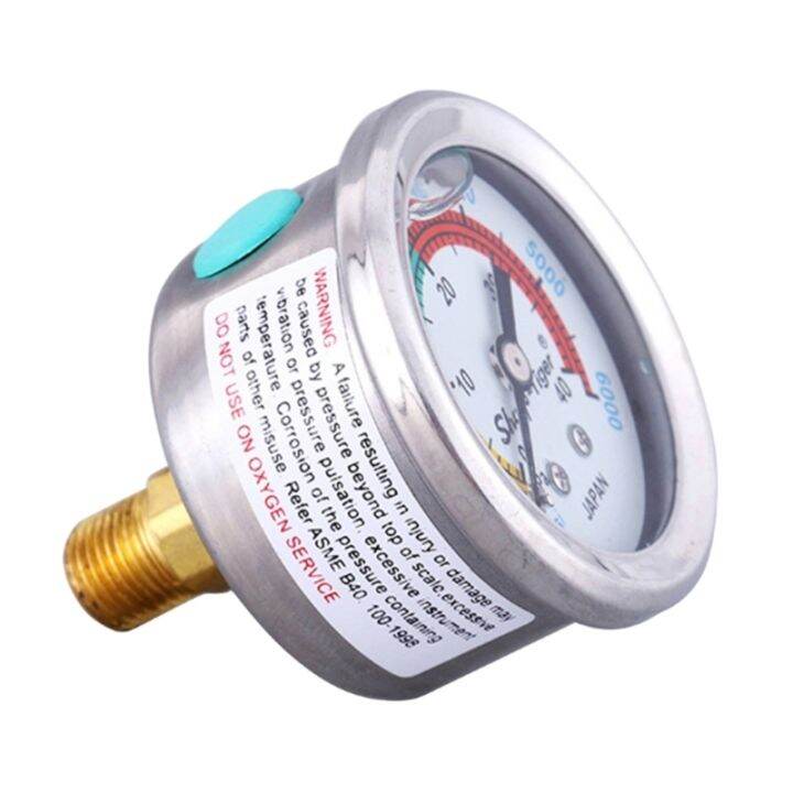 2 in Size LiquidFilled Pool Filter Pressure Gauge Stainless SteelCase